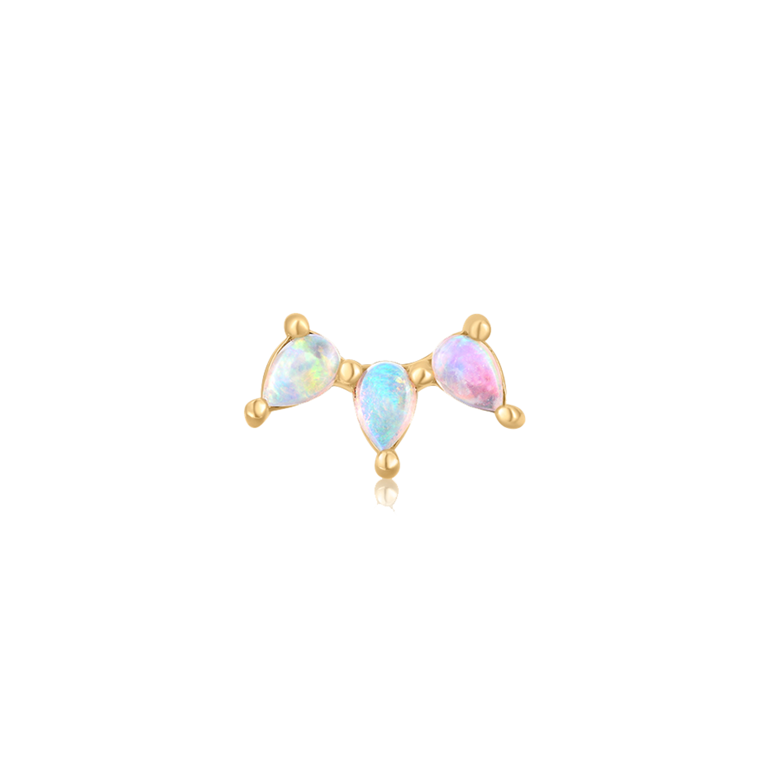 14k Virgo's Groove Stud - Mod + Jo