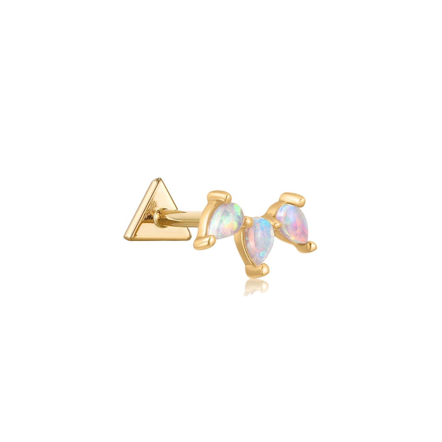 14k Virgo's Groove Stud - Mod + Jo