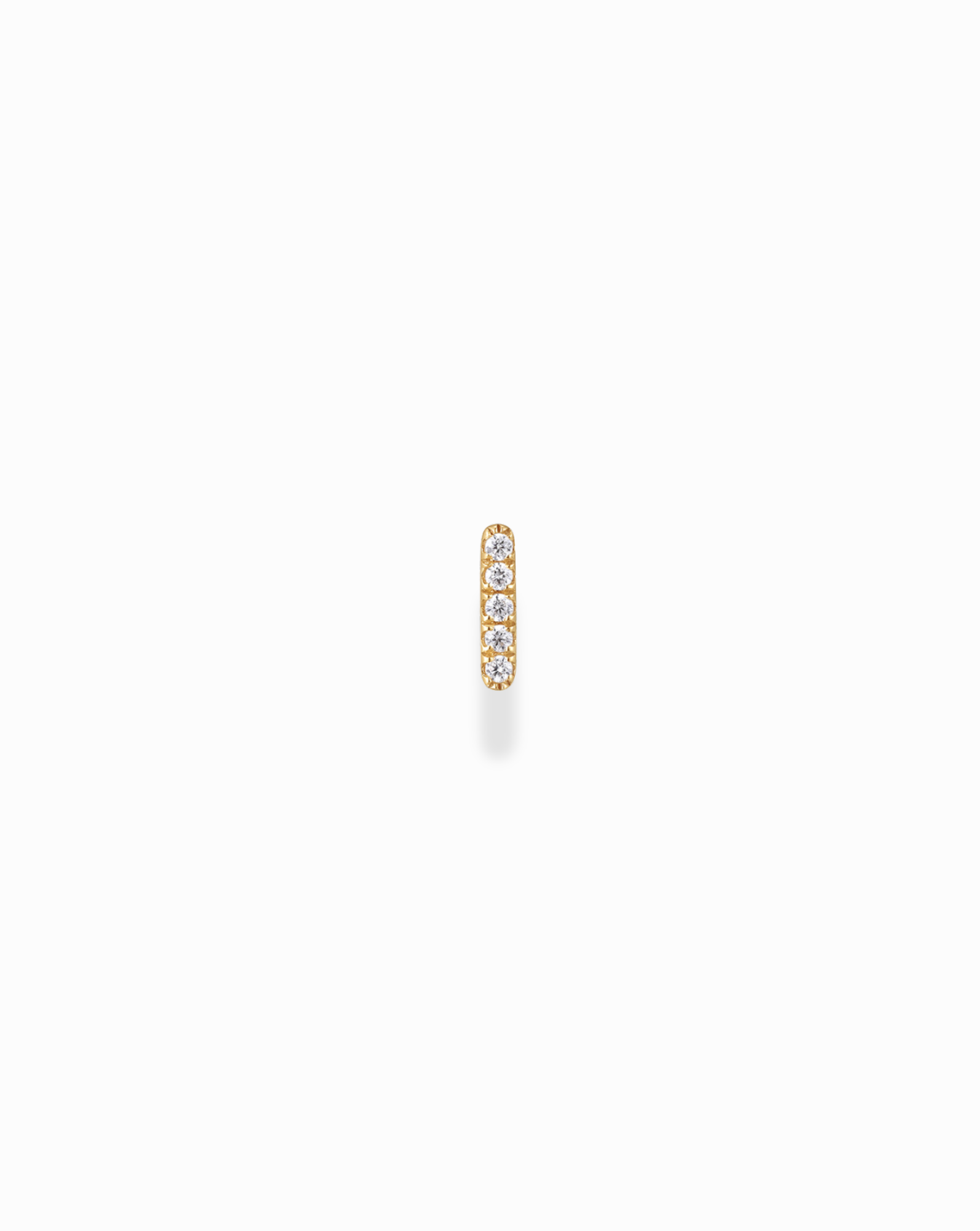 14k Diamond Bar Stud - Mod + Jo