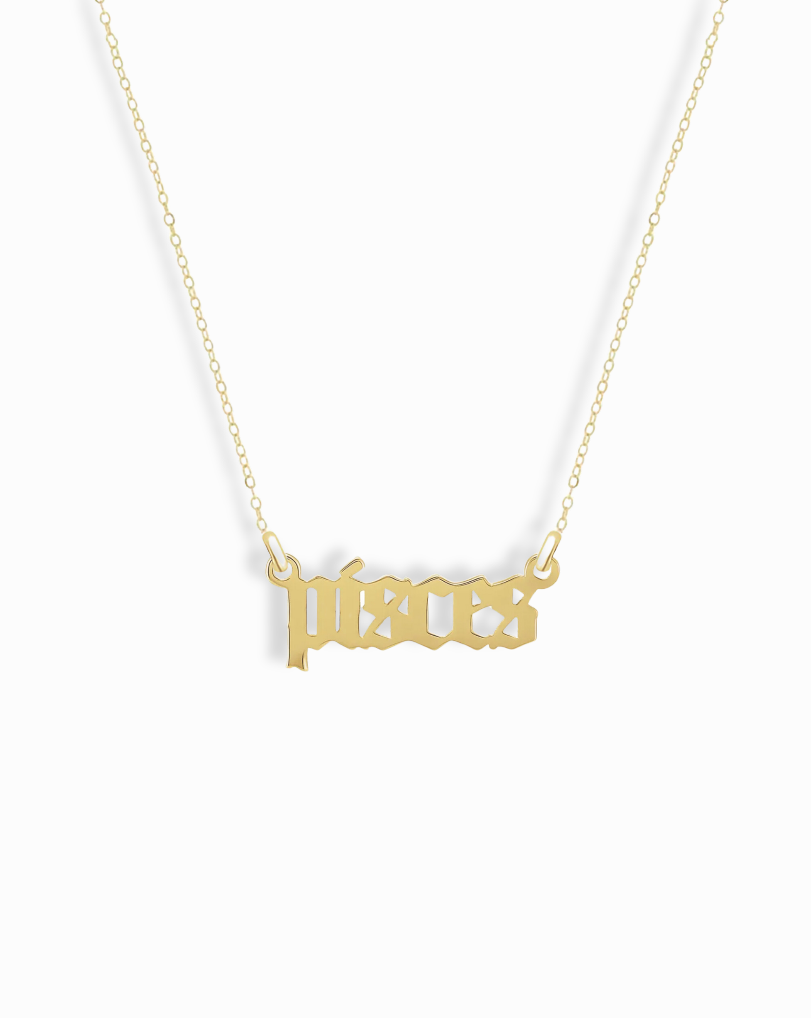 14k Petite Zodiac Pendant