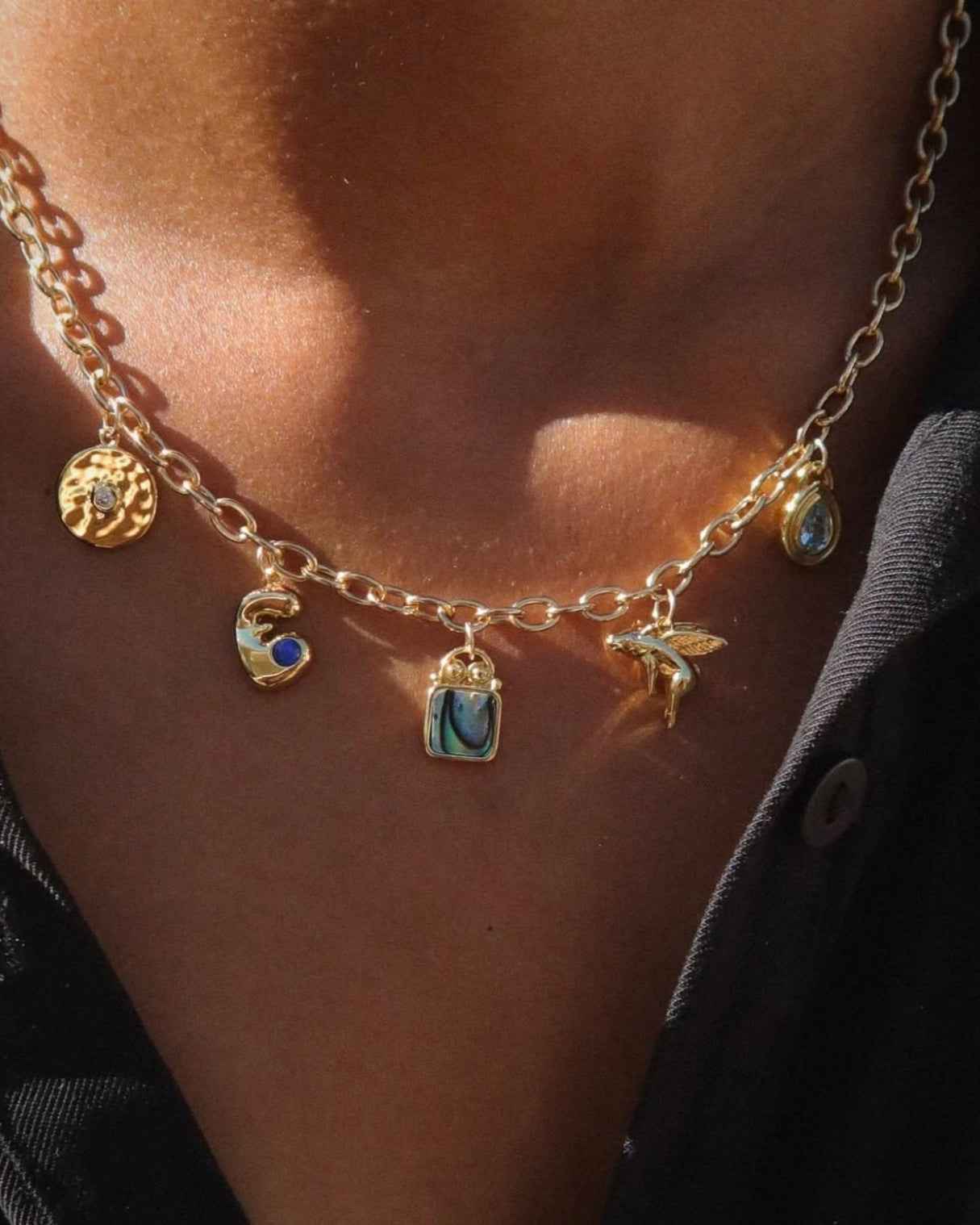Ingrid Button Shell Ingrid Abalone Shell Charm | Mod + Jo