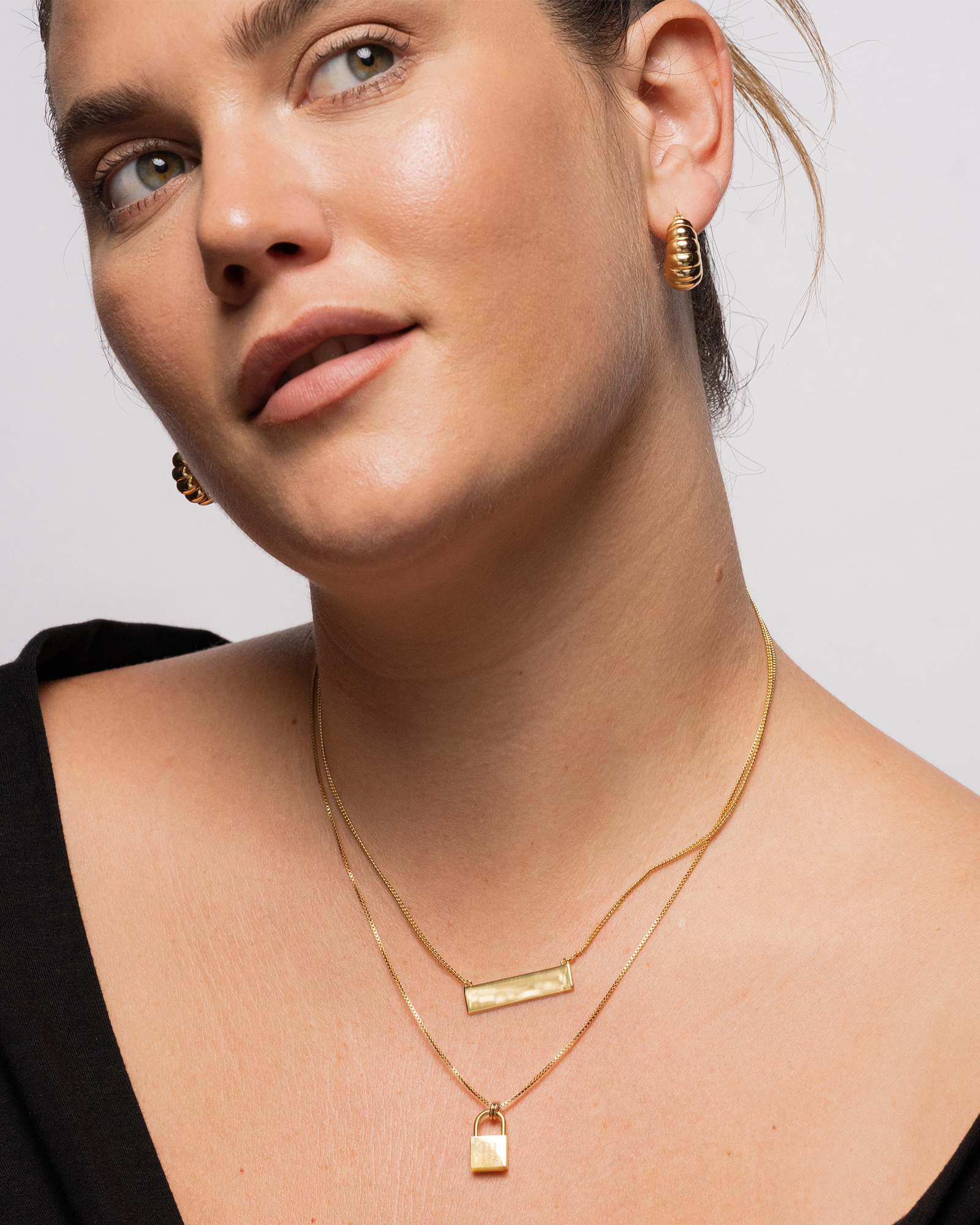 Love Lock Initial Pendant Necklace Mod Jo