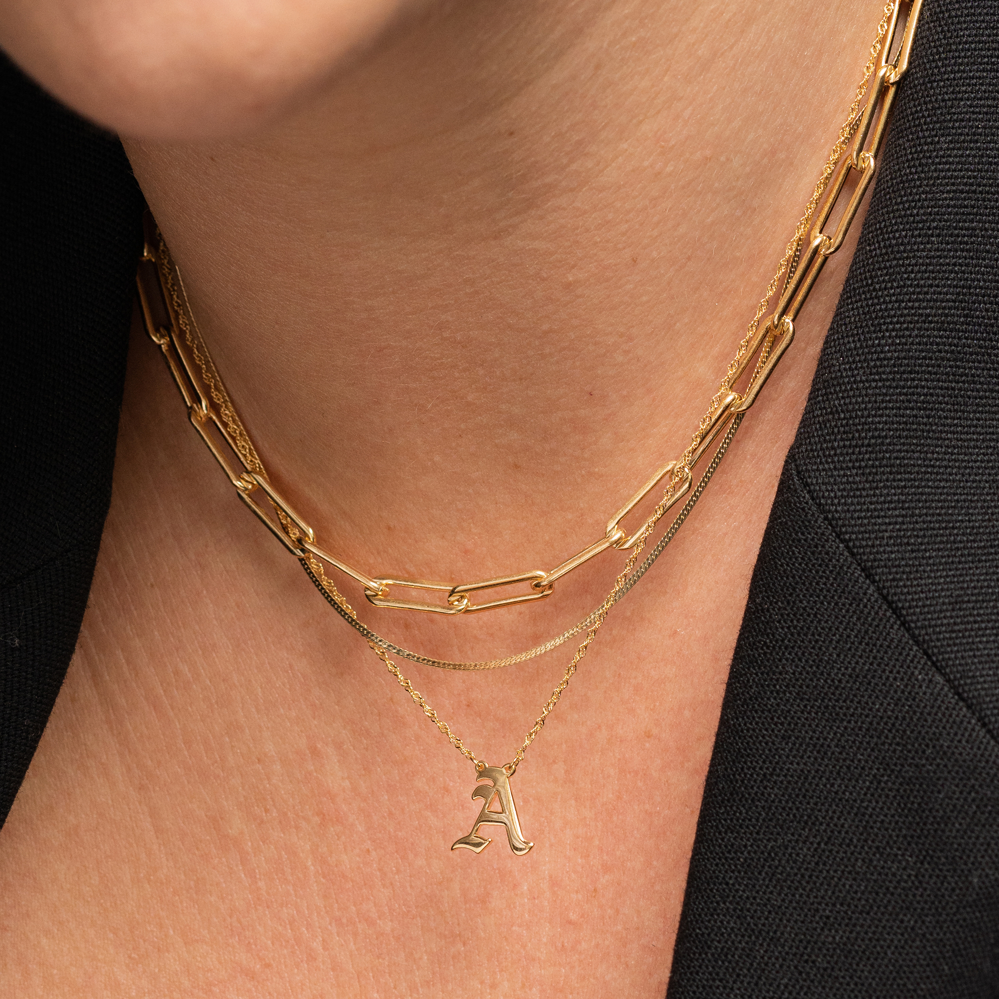 Cher Herringbone Chain Necklace