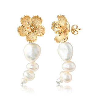 Giorgia Pearl Floral Earrings