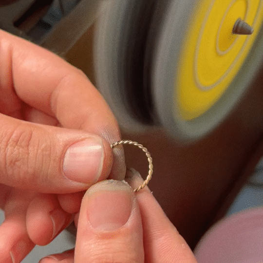 14k Petite Gemstone Stacking Ring