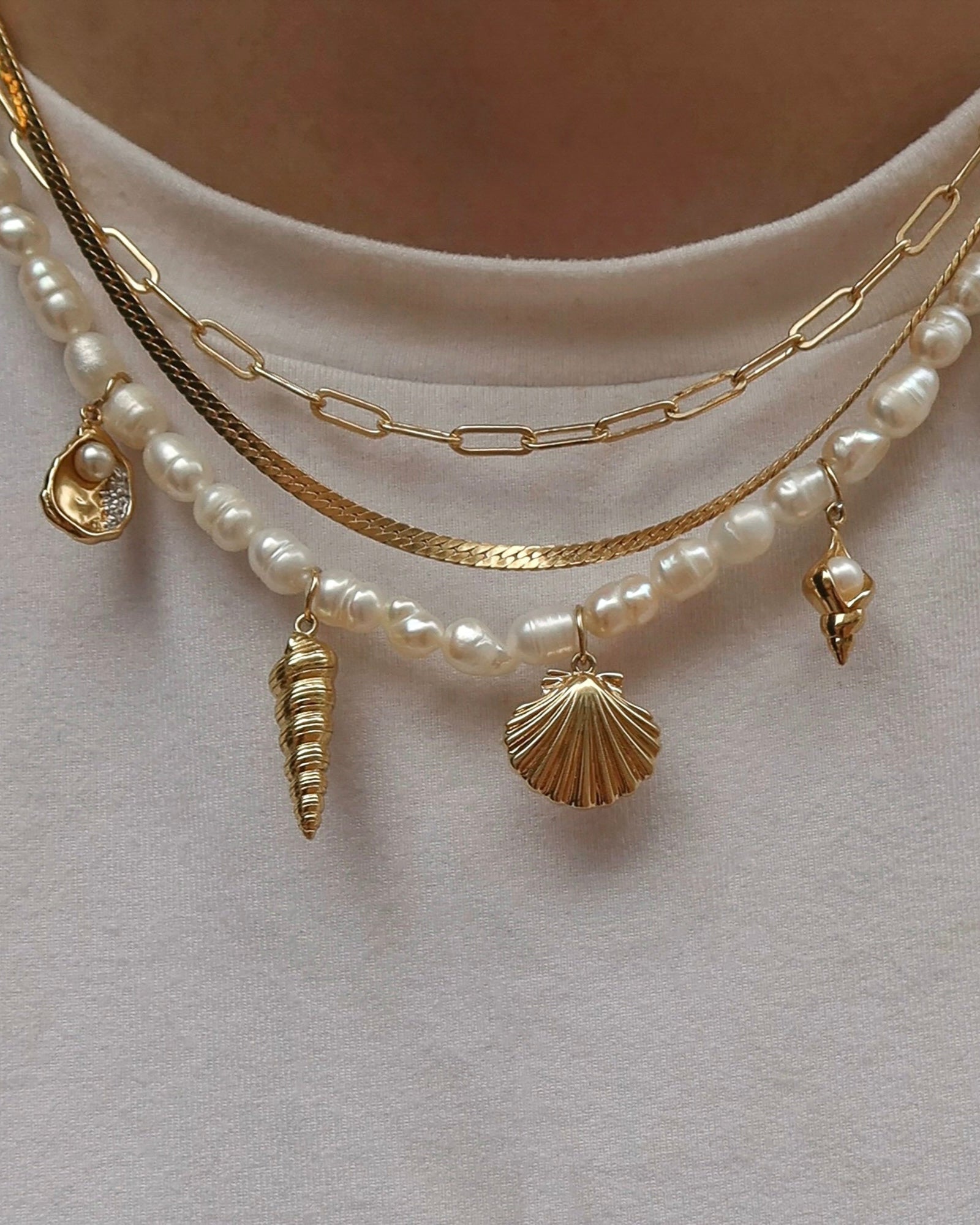 Cassis Pearl Necklace - Mod + Jo