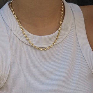 Petite Puffy Mariner Chain Necklace