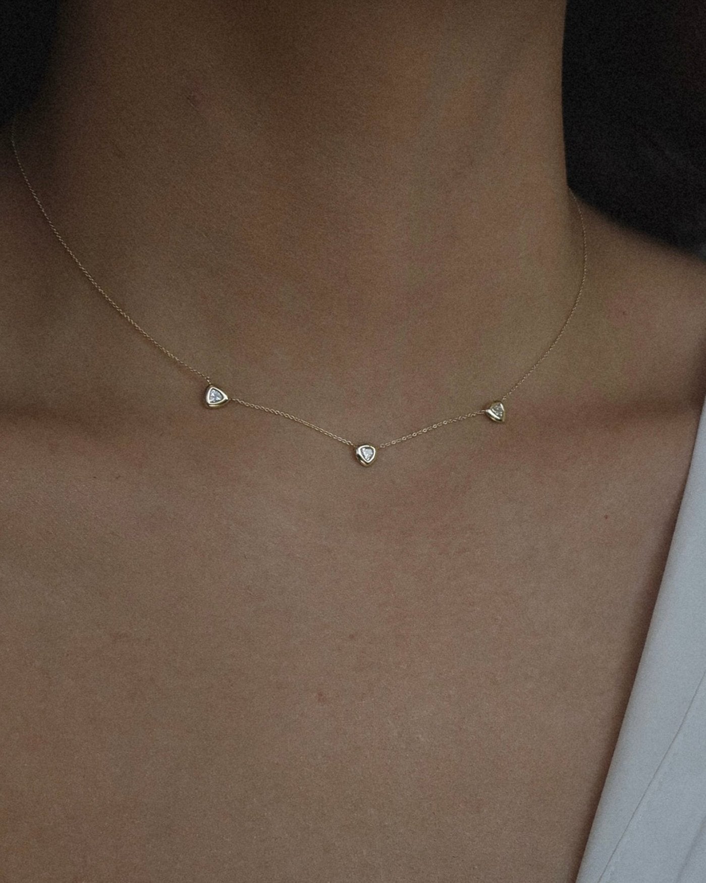 14k Trillion Station Necklace