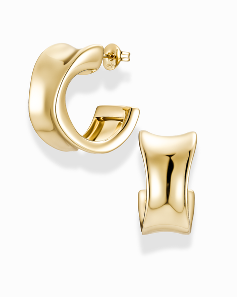 oldimlall_mannequin_29177501_f  Zara Gold Weave Chunky Earrings main image 1