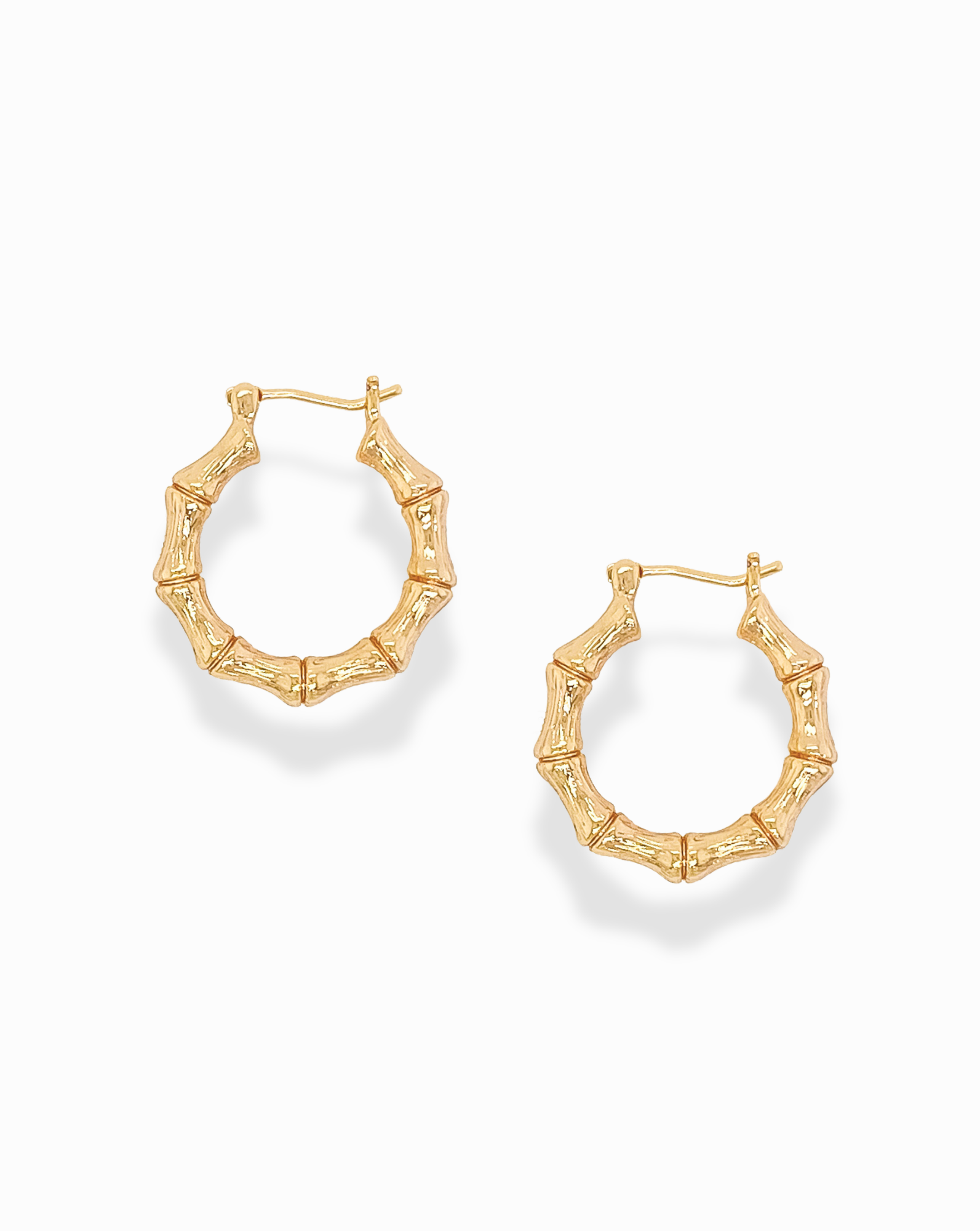 Bamboo Hoops - EARRINGS - MOD + JO