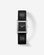 Virgil Watch Small (Lizard Embossed) by BREDA, a vintage stainless steel rectangular watch with a black face and a genuine leather band.