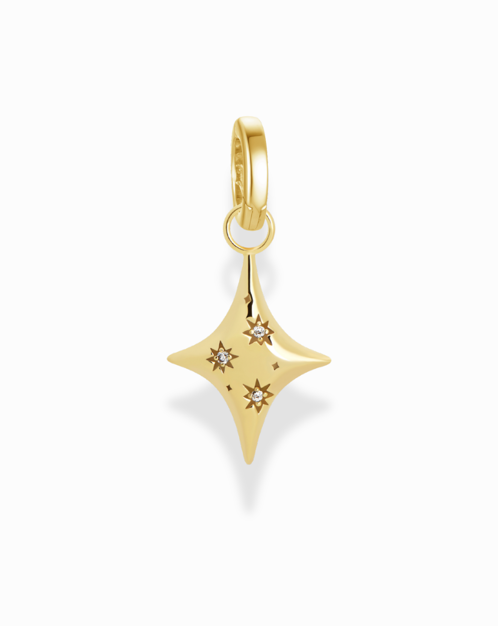 Celeste Puffy Star Charm