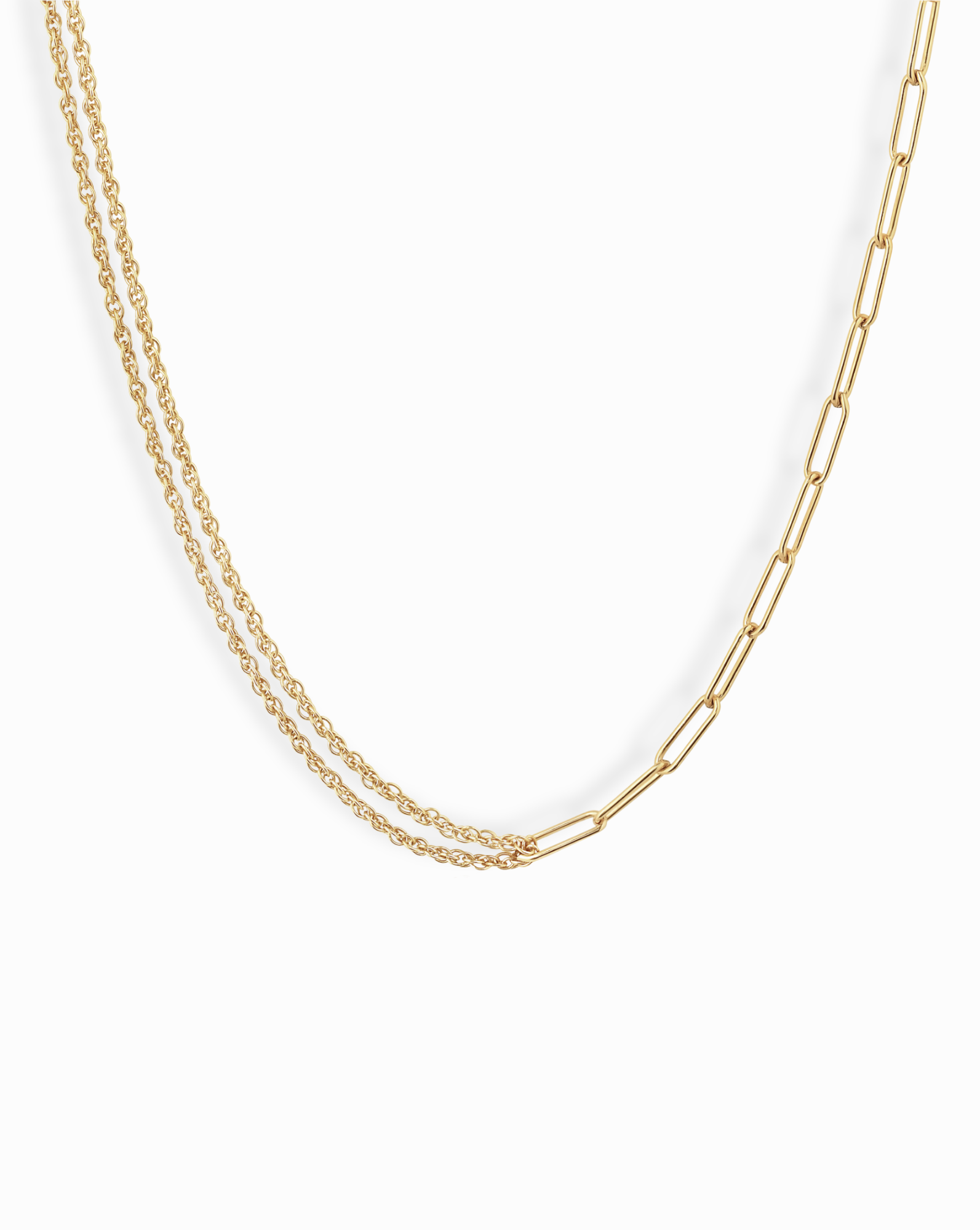 Celine Duo Chain Necklace - Mod + Jo