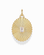 The Cora Fluted Charm by Mod + Jo showcases a radiant sunburst design, featuring an emerald-cut crystal at its center. Crafted in 14k gold, the pendant's ribbed detailing and top loop make it an elegant addition to any necklace.