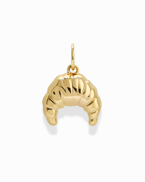 Drew Croissant Charm in Gold