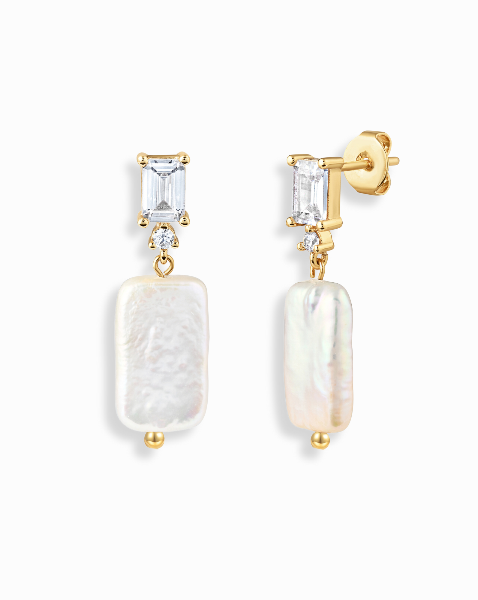 Ellee Pearl Drop Earrings - Mod + Jo