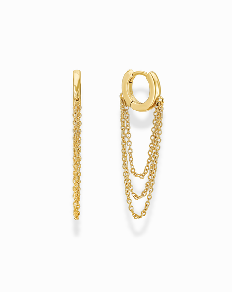 Etta Chain Huggies | Mod + Jo