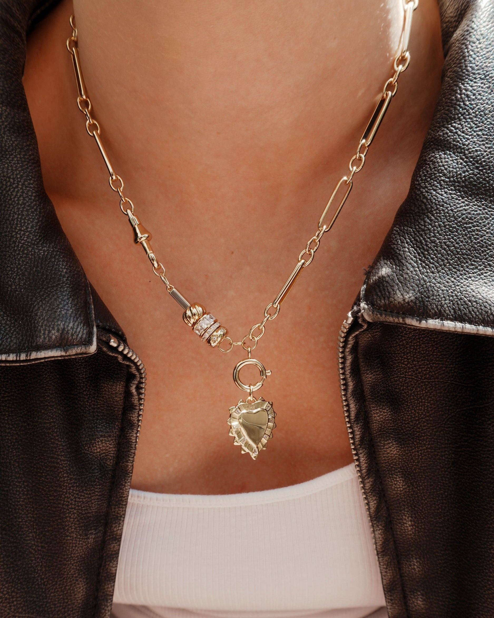 Liam Space Bar Chain Necklace | Mod + Jo
