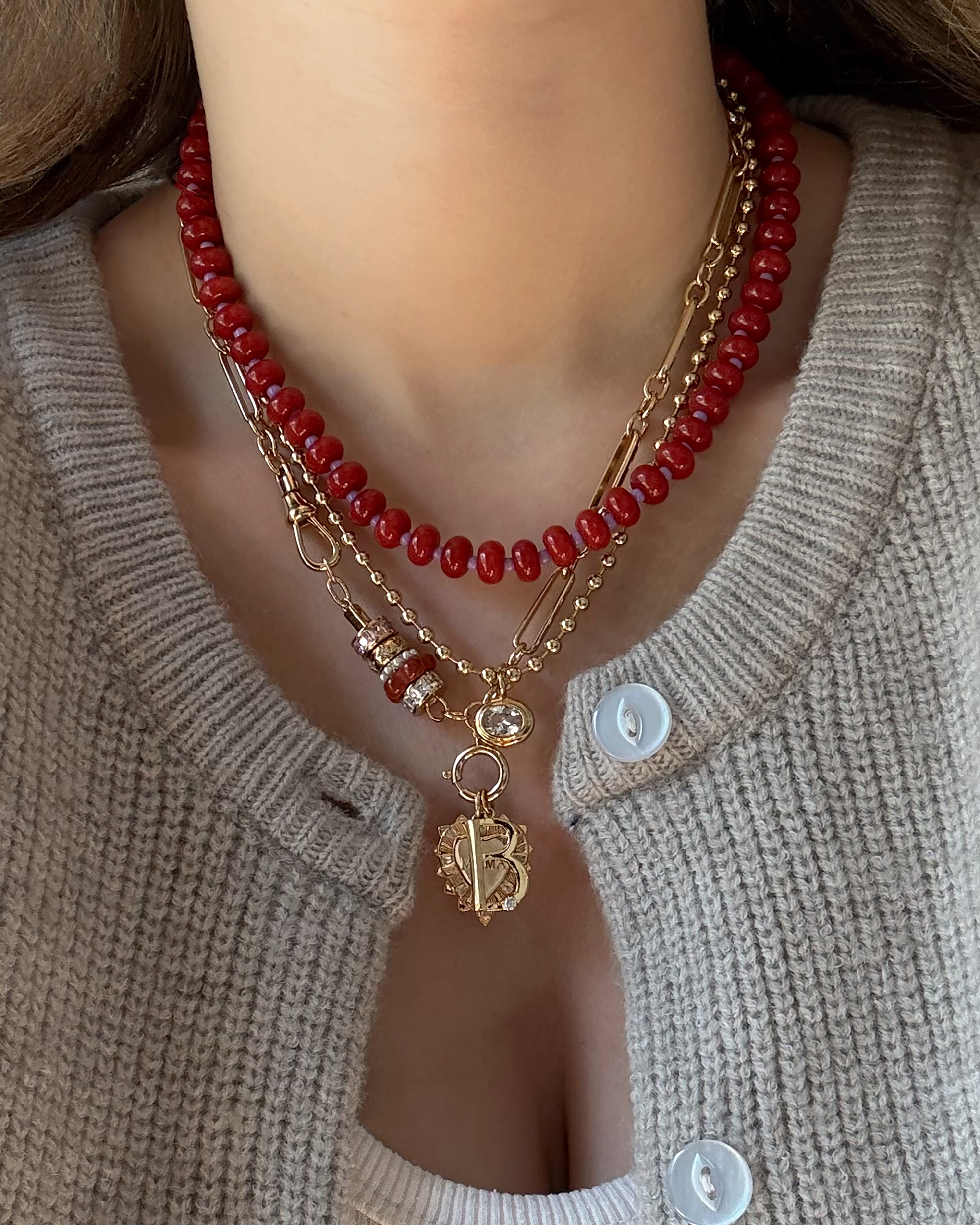 Liam Space Bar Chain Necklace | Mod + Jo