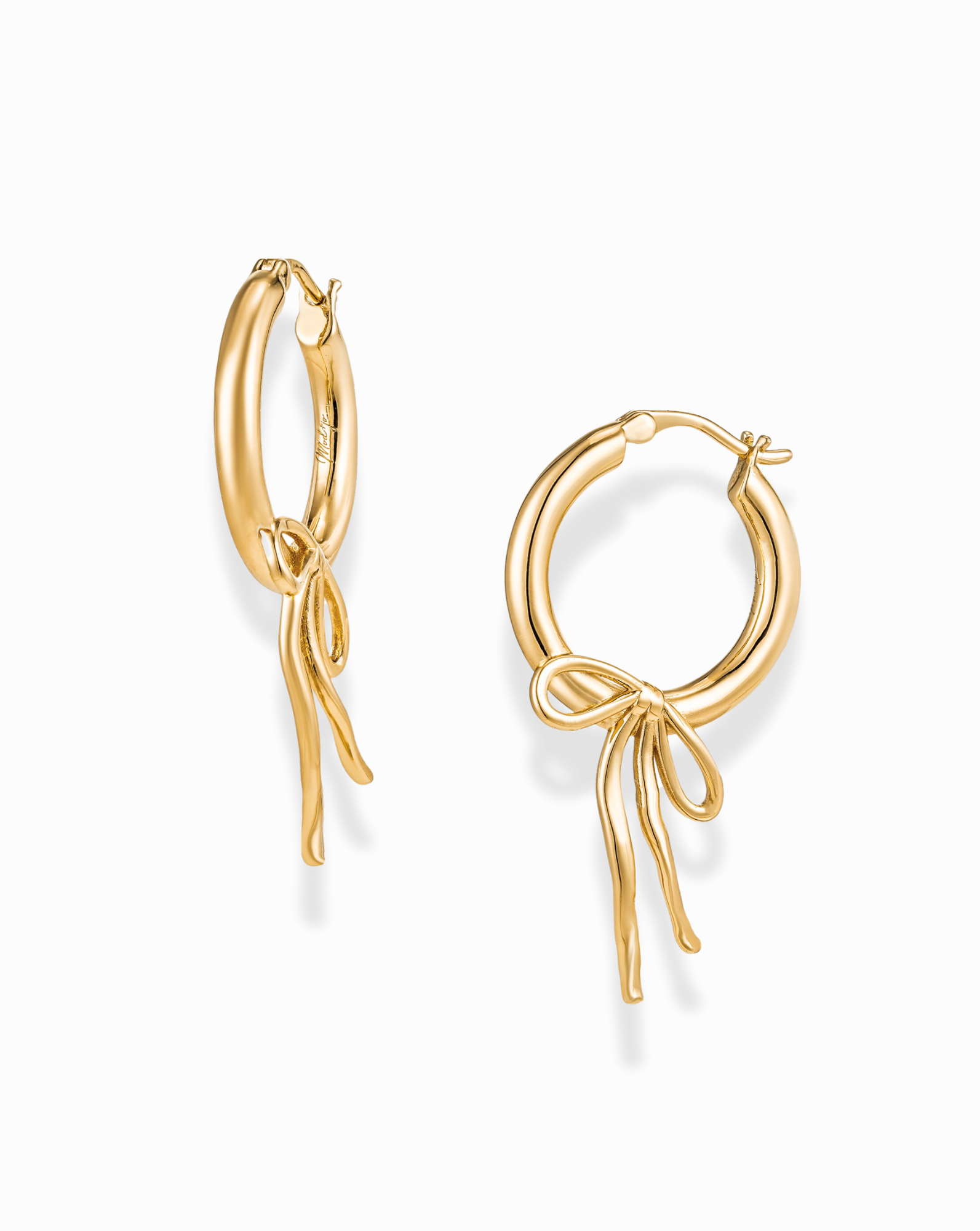 Lisette Bow Hoops - Mod + Jo