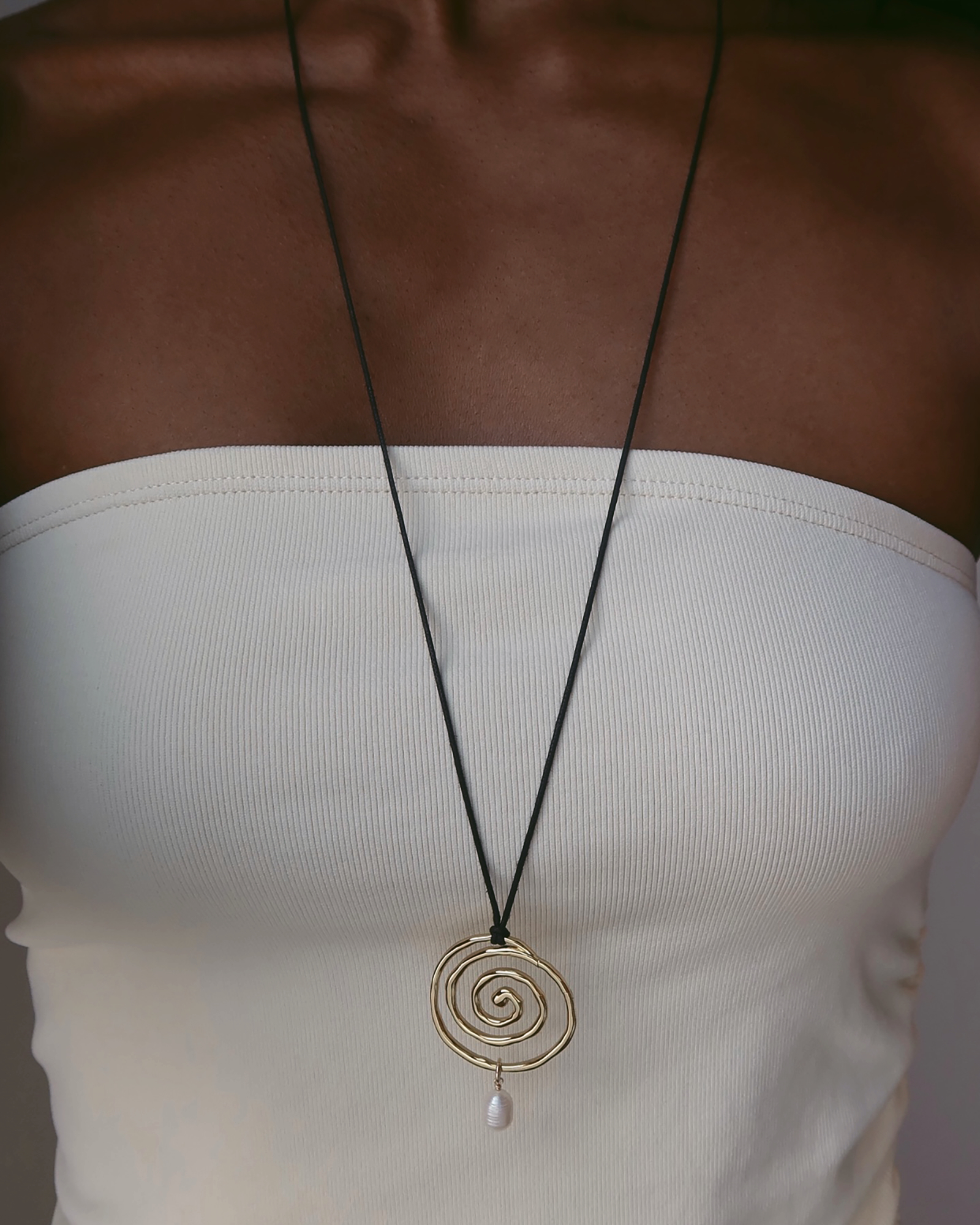 Ashton Spiral Cord Necklace
