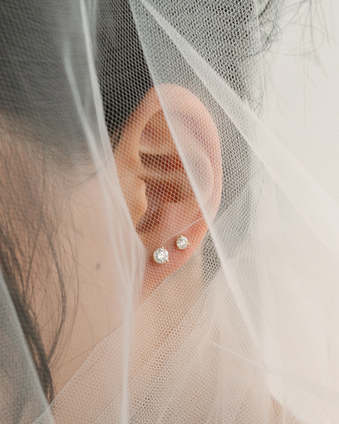 14k Diamond Stud Earrings