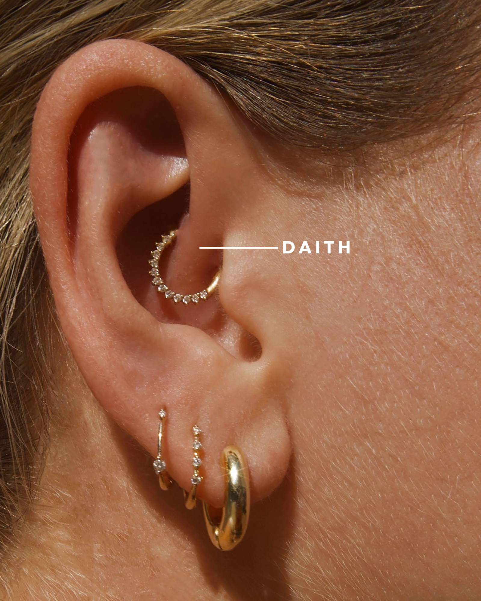 Piercing jewelry top