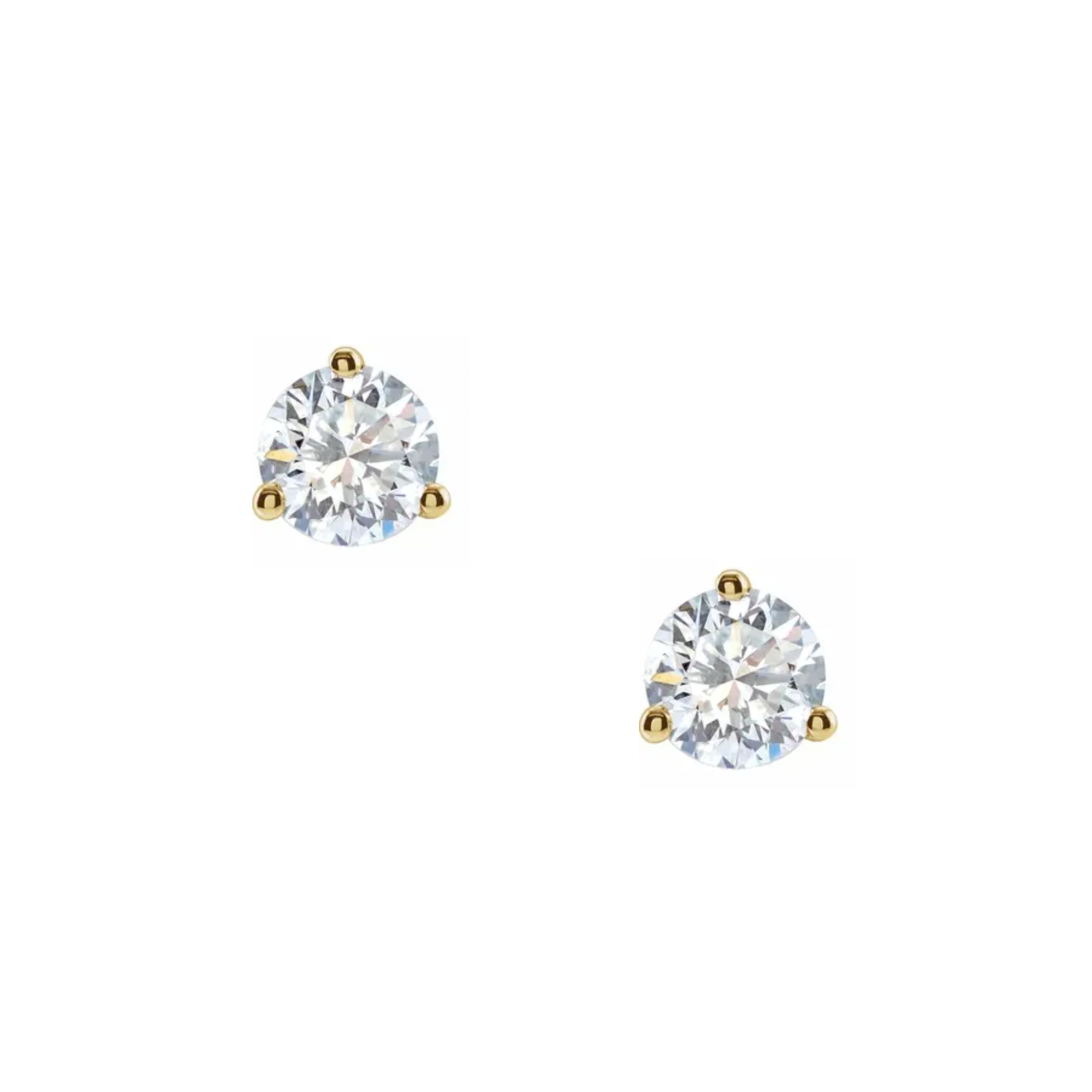14k Diamond Stud Earrings