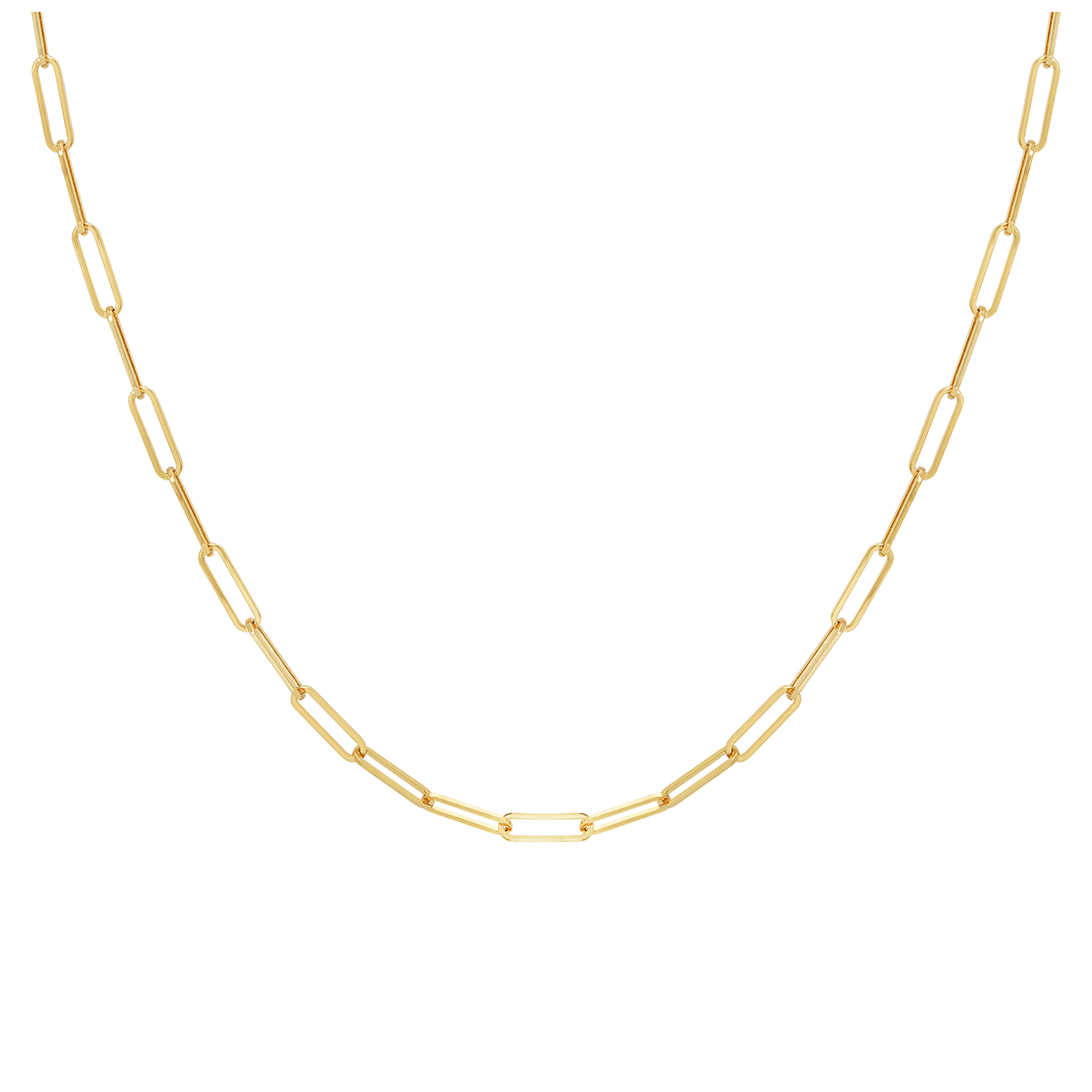 Gene Paperclip Chain Necklace