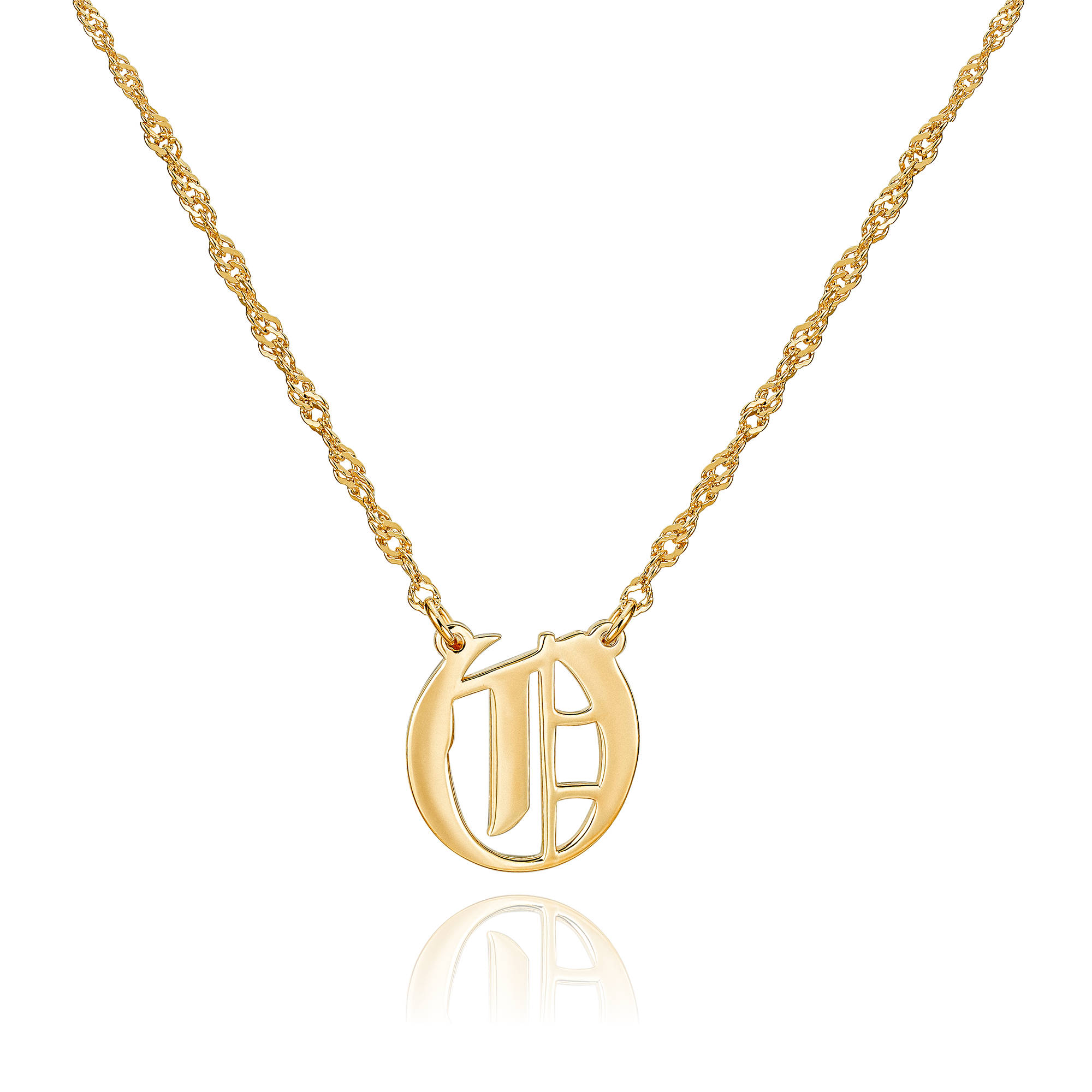 Dusted Gold 'J' Necklace by Kate Maller - NEWTWIST