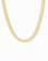 Natalia gold herringbone necklace - thick chain - 1