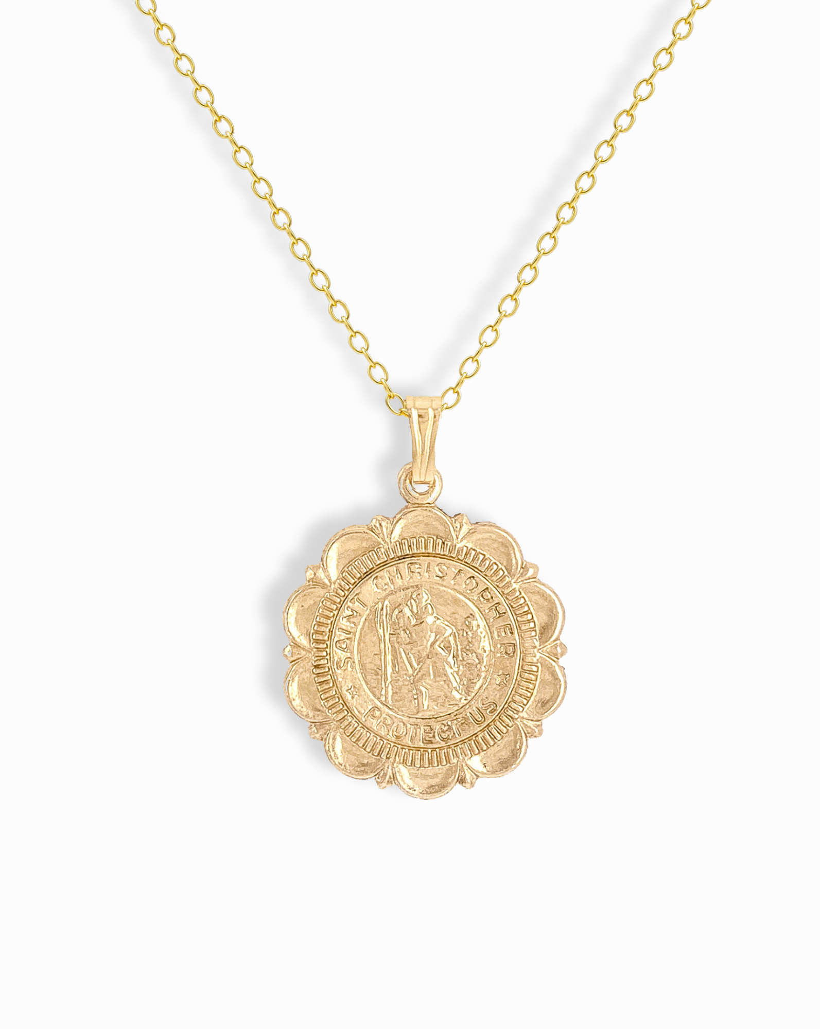 St. Christopher Coin Necklace - Mod + Jo