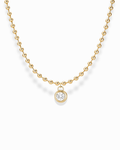 DIFFERENT NECKLACE　53cm ジョージ Soren Bezel Pendant Necklace | Mod + Jo