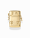 Sybil Vesta Case Charm in a Victorian-style gold-plate finish featuring a hinged lid and embossed scrollwork designs on the front.