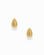 The Uma Teardrop Studs by Mod + Jo are small, teardrop-shaped gold earrings, perfect for everyday wear, shown against a plain white background.