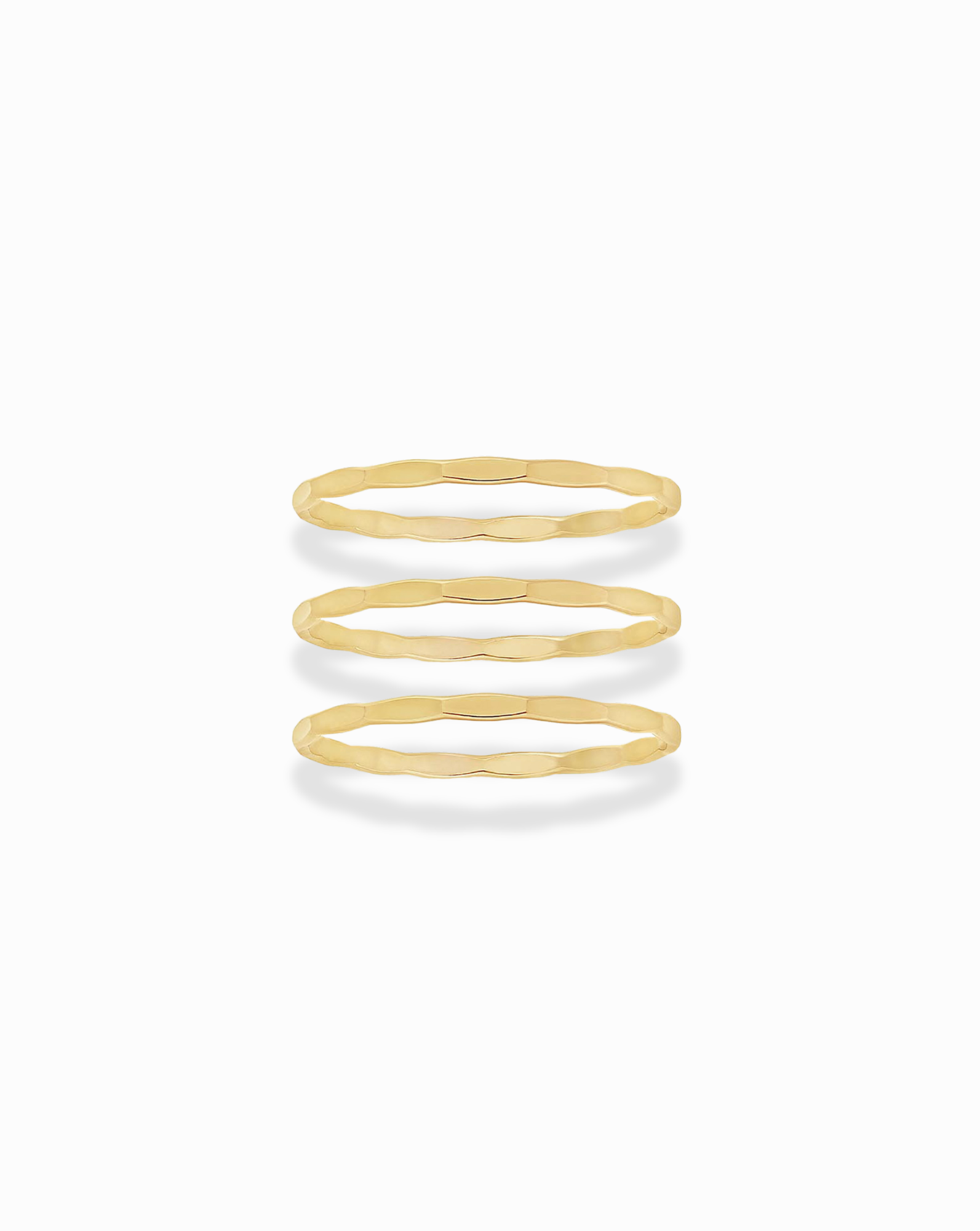 Hammered Stacking Ring Set - Rings - MOD + JO