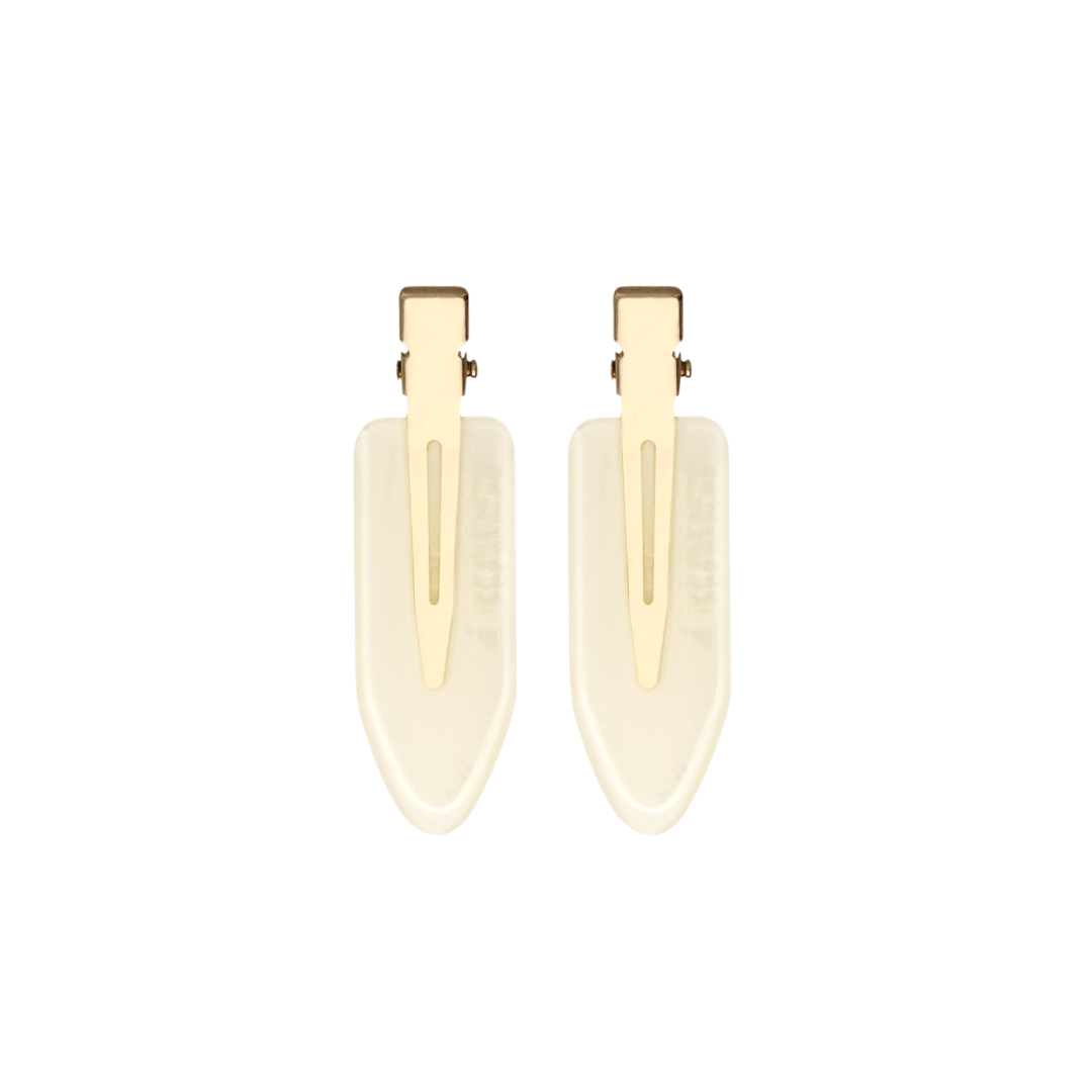 THE CREASELESS CLIPS IN CREAM (SET OF 2)