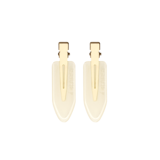 THE CREASELESS CLIPS IN CREAM (SET OF 2)