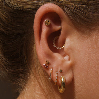 14k Yin Yang Stud