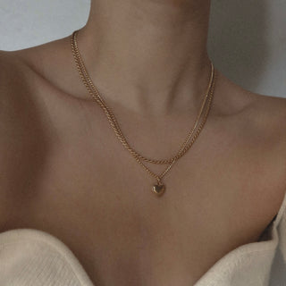 Scarlett Puffy Heart Pendant Necklace