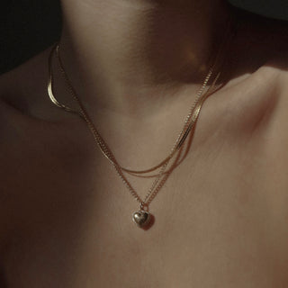 Scarlett Puffy Heart Pendant Necklace