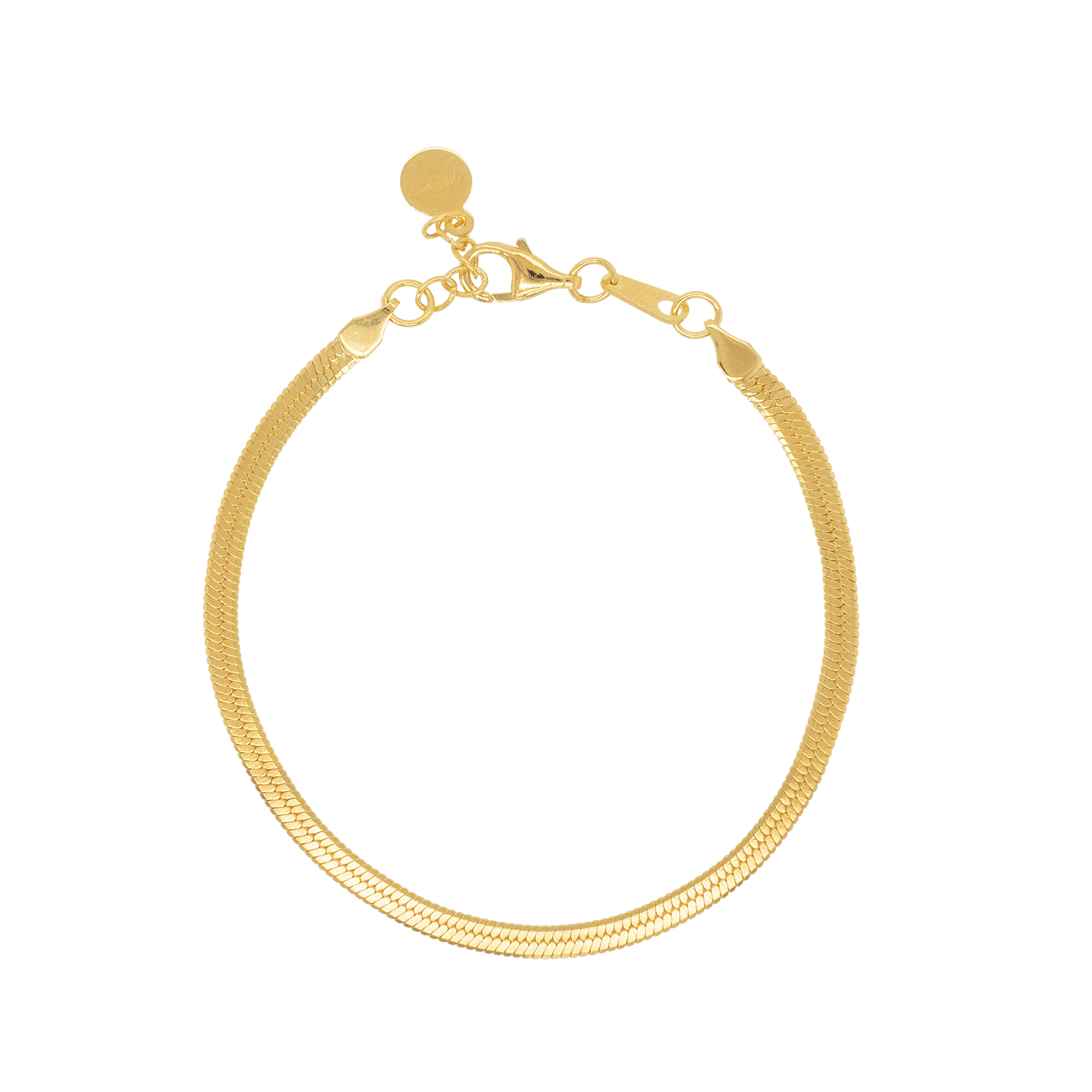 Gold Cuban Chain Bracelet, Florence Collection