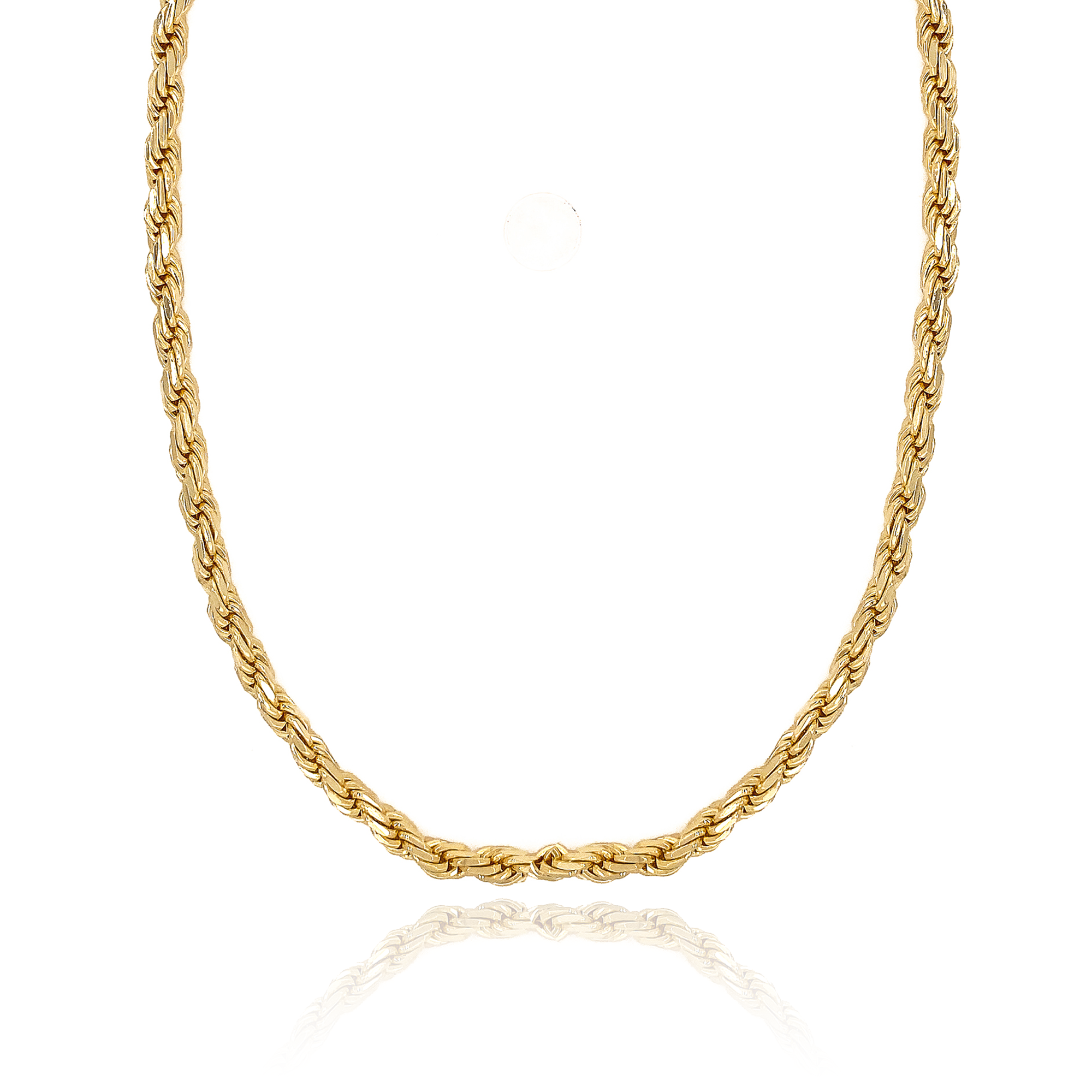 Harris, Wide French Rope Necklace, Gold Plated