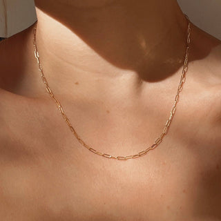 14k Rosi Paperclip Necklace